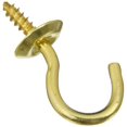 thumbnail image 1 of National Hardware N200-303 2021 Cup Hooks - Solid Brass in Brass , 3/4"  , 50 piece, 1 of 2