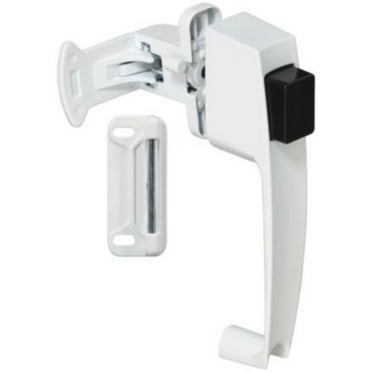 National Hardware N213-074 V1316 Series Pushbutton Latch, Zinc, 5/8 to 2 in Thick Door White