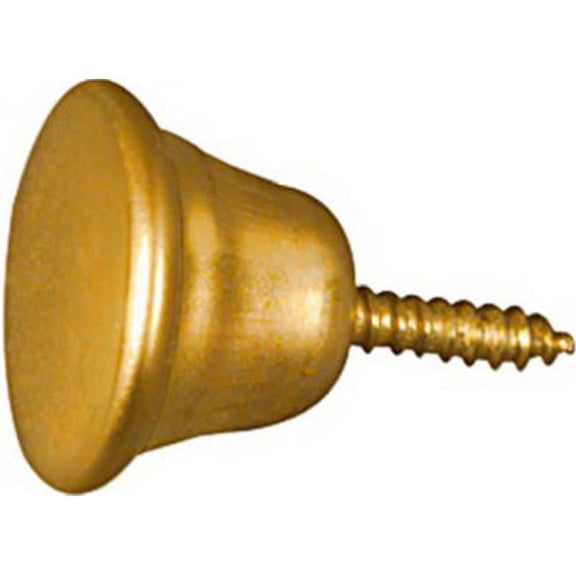 2-Pack National Hardware N213-496 Cabinet Knob Steel Brass