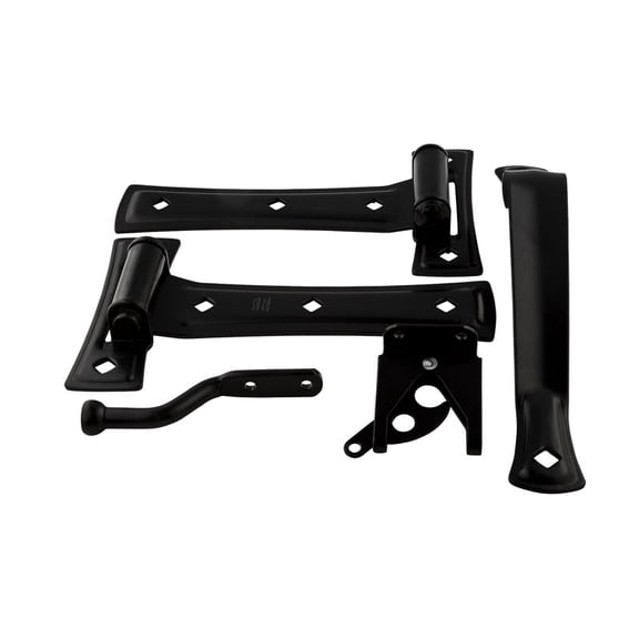 National Hardware N214-057 Gate Kit, Steel, Black