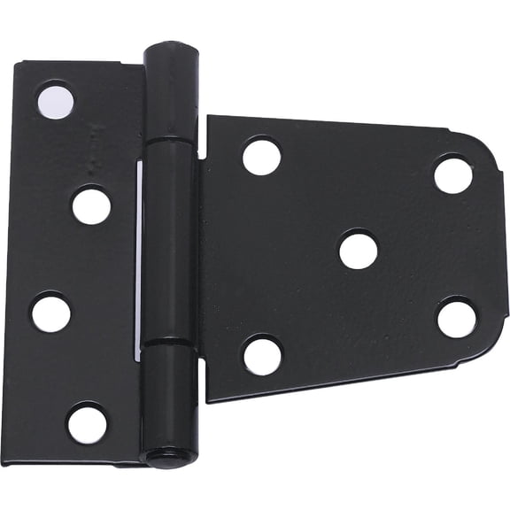 National Hardware Extra Heavy Gate Hinges V287 - Steel, Black Finish - 2 Pack, 3-1/2 Inch