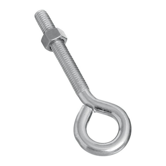National Hardware N221-317 Eye Bolt, 1/2-13 Thread, 3-1/2 in L Thread, 1 in ID Dia Eye, Steel, Zinc
