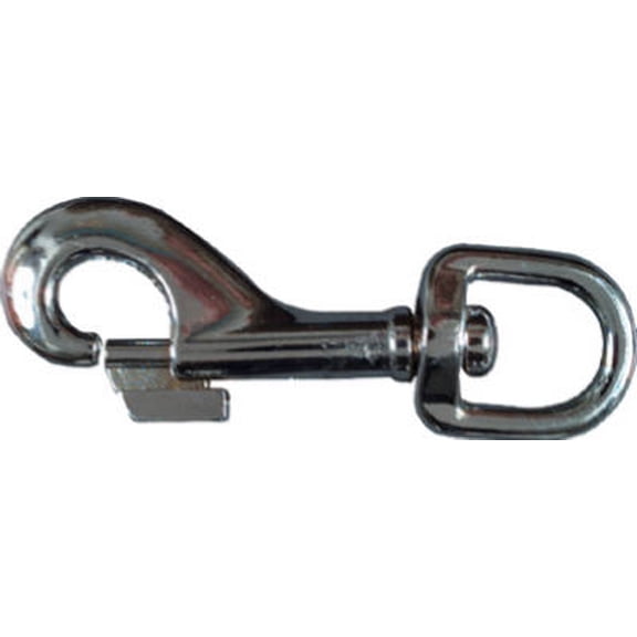 National Hardware New N222-596 Bolt Snap 5/8 Swivel Eye 3-1/2 Inch Nickel Plated Die Cast, Each