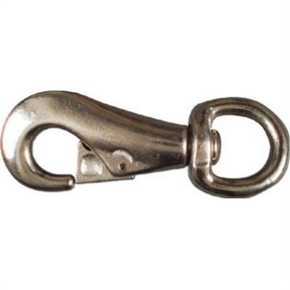 National Hardware N222-976 3143BC Swivel Eye Bull Snap, Nickel Plated