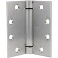 thumbnail image 1 of National Hardware Spring Hinge Brass Finish - Steel Door Hinge - 4.50" x 4.50", Silver, 1 of 1