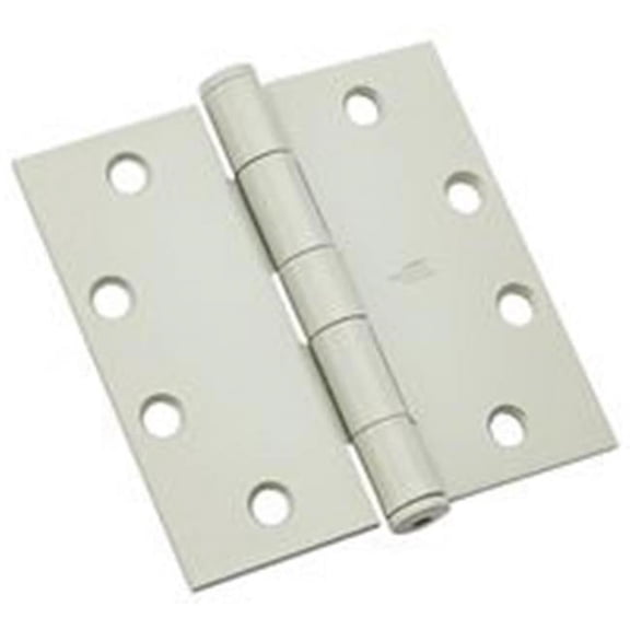 National Hardware N236-132 Standard Weight Template Hinge 90 lb 8 Holes Steel Prime Coat White