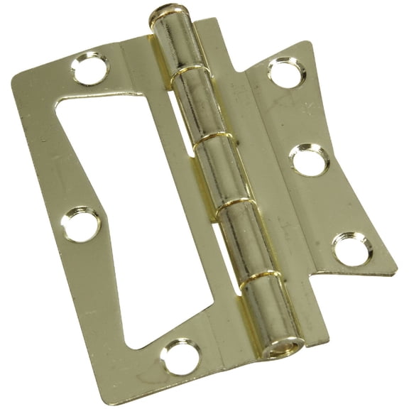 National Hardware N244-780 3" Brass Surface-Mounted Hinge 2 Count