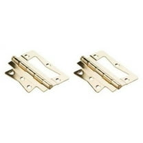 National Hardware N244-822 V535 Surface-Mounted Hinges in Brass, 2 pack