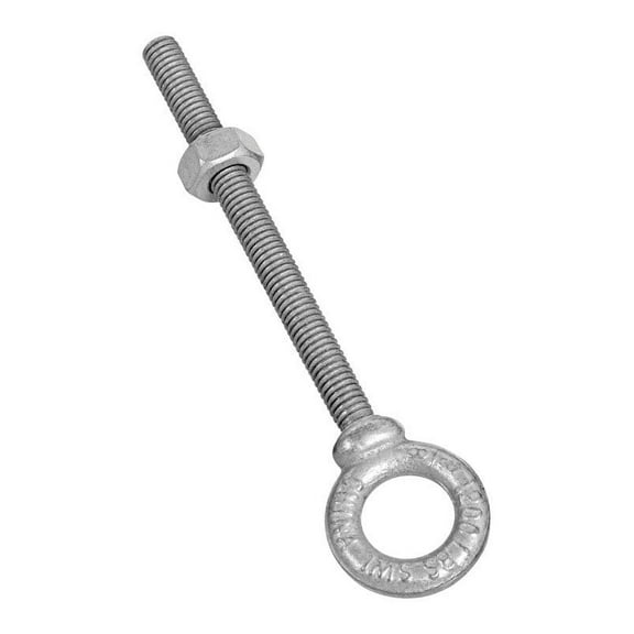 National Hardware N245-134 3/8 X 4-1/2 Galvanized Forged Steel Eye Bolt