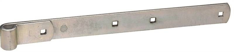National Hardware N248-039 Strap Hinge, 1/4 in Thick Leaf, Steel, Zinc, 200 lb