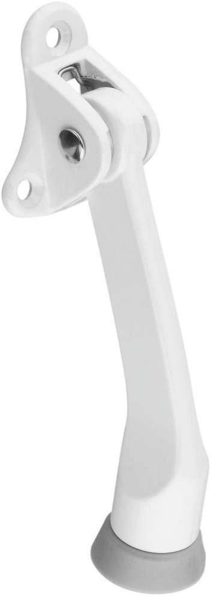 National Hardware N248435 V238 Kickdown Door Stop in White