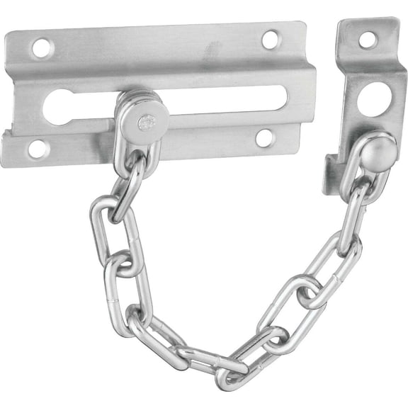 National Hardware Satin Chrome Security Chain Door Guard N274-407