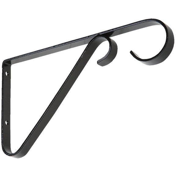 National Hardware N274-514 V2653 Plant Brackets in Black, 6"