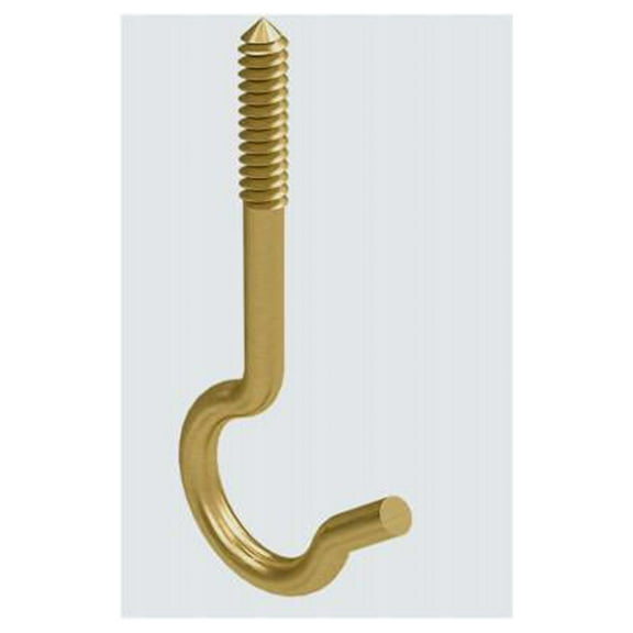 National Hardware N274-936 Ceiling Hook, Brass, 25-Lb. Load, 2.5 In. - Quantity 60