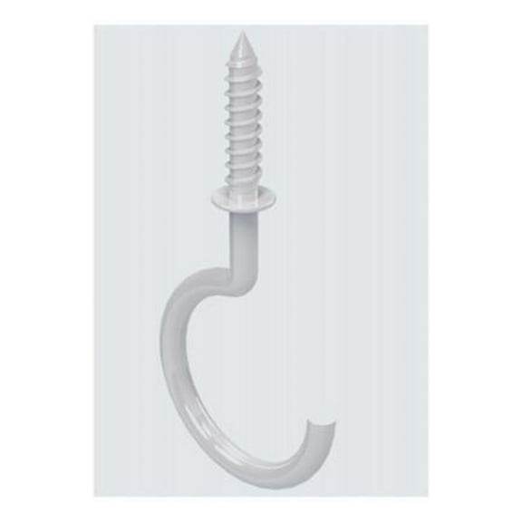 National Hardware N274-951 Outdoor Ceiling Plant Hook, White, 20-Lb. Load, 1-1/2 In. - Quantity 5