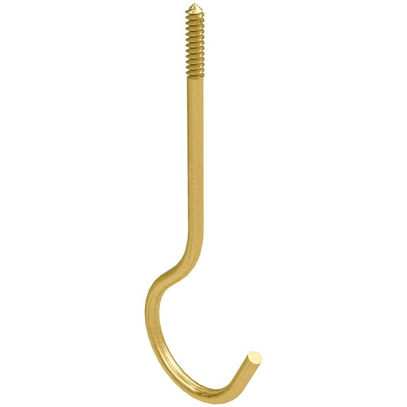 National Hardware N275-214 V2666 Ceiling Hook in Brass