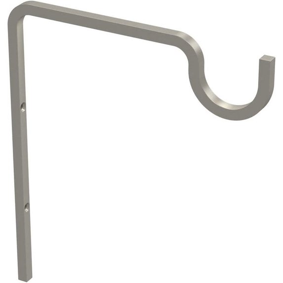 National Hardware N275-509 Extended Wall Hook, 9", Satin Nickel