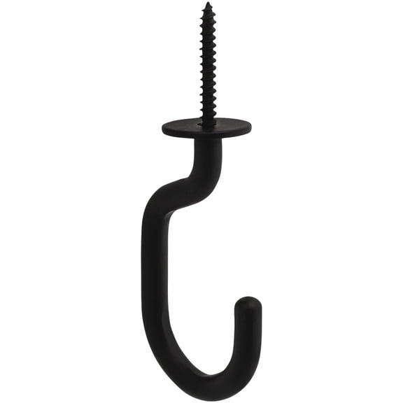 National Hardware N275-523 Modern Ceiling Hook, 3-11/32", Black