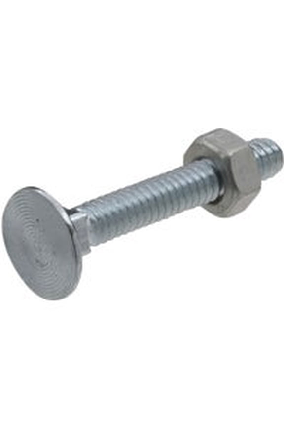 National Hardware N280-859 V7652 Flat Head Carriage Bolts and Nuts in Zinc plated, 12 pack