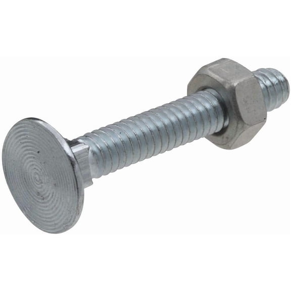 National Hardware N280-859 V7652 Flat Head Carriage Bolts and Nuts in Zinc plated, 12 pack