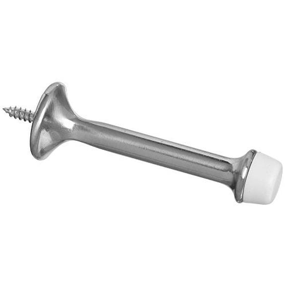 National Hardware N325-464 Rigid Door Stop, Satin Nickel, 3"