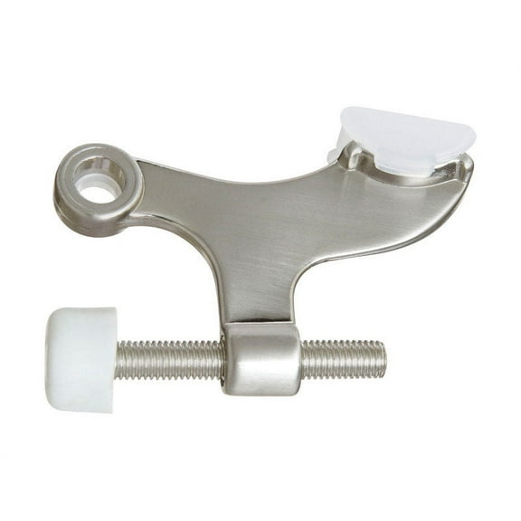 National Hardware N325-589 Hinge Pin Door Stop, Zinc, Satin Nickel