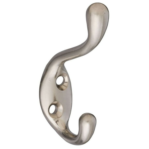 National Hardware Coat/Hat Hook - Heavy Duty Satin Nickel - 1 Piece, Multicolor