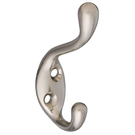 National Hardware Coat/Hat Hook - Heavy Duty Satin Nickel - 1 Piece, Multicolor