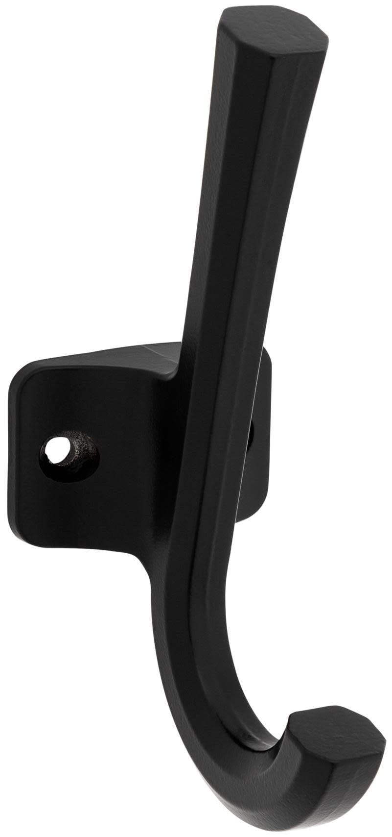 Matte Black Angled Hook for Wall Mounting