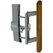 National Hardware N349-209 Aluminum Patio Door With Wood Locking Handle & Latch Set