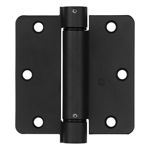 National Hardware 3-1/2 In. Oil Rubbed Bronze 1/4 In. Radius Spring Door Hinge