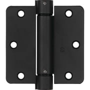 National Hardware 3-1/2 In. Oil Rubbed Bronze 1/4 In. Radius Spring Door Hinge