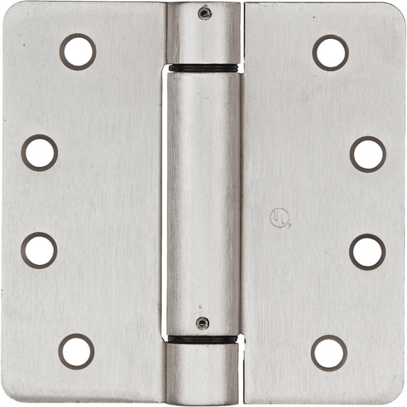 National Hardware 4 in. L Satin Nickel Spring Hinge 1 pk