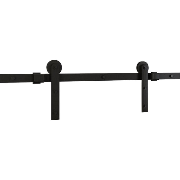 National Hardware N700-001 Builder Interior Sliding Barn Door Kit, Two-Piece, 72-Inches, Matte Black