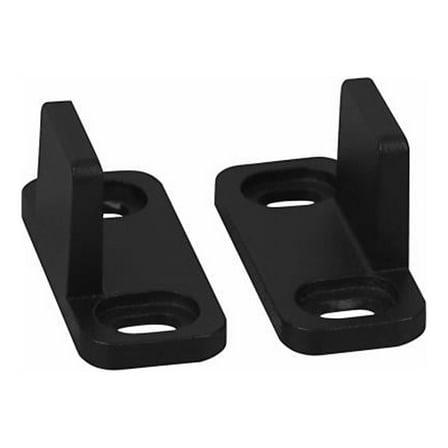 National Hardware N700-114 Sliding Door Double Floor Guide, Matte Black - Quantity 2