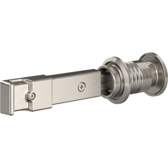 National Hardware N700-151 Barn Door Lock, Satin Nickel, 5" x 1-1/4" x 3/4"