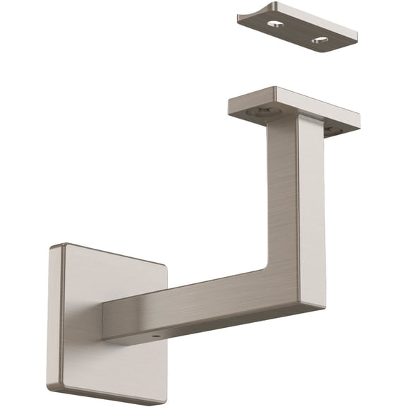 National Hardware N830-525 Reed Handrail Bracket, 3-5/16", Satin Nickel