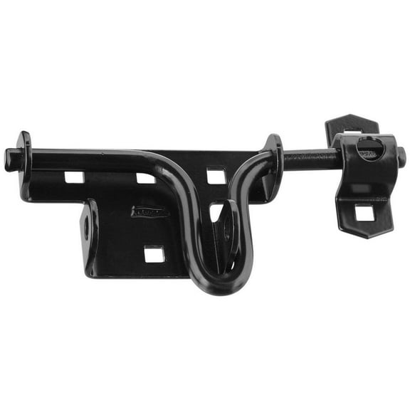 National Hardware National Hardware - N165-506 - 6.19 in. H Black Steel Slide-Action Door/Gate Latch