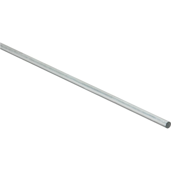 National Hardware Round Solid Rod Adjustable Curtain Rod and Rod Set Type 1 inch and 1 inch Aluminum 4205BC