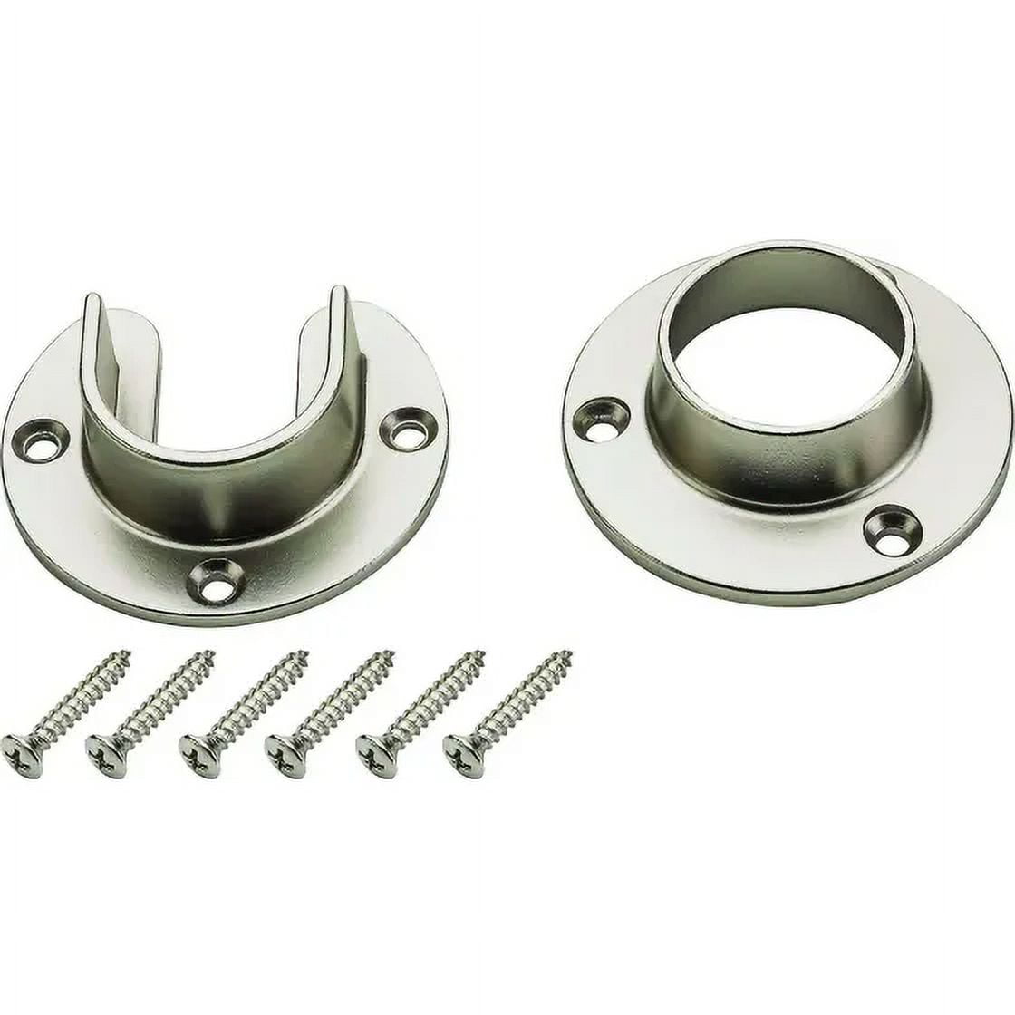 8 Pcs Metal L Brackets With Wingnut For Roman Shades - Wall Or Ceiling Mount, Silver