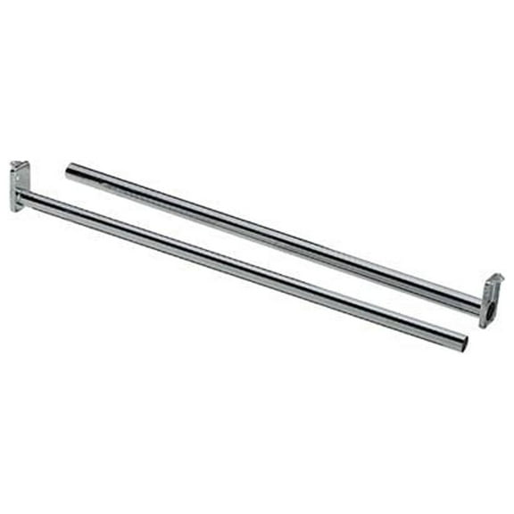 National Hardware S840-215 Adjustable Steel Closet Rod, Chrome, 30 to 48 In. - Quantity 5