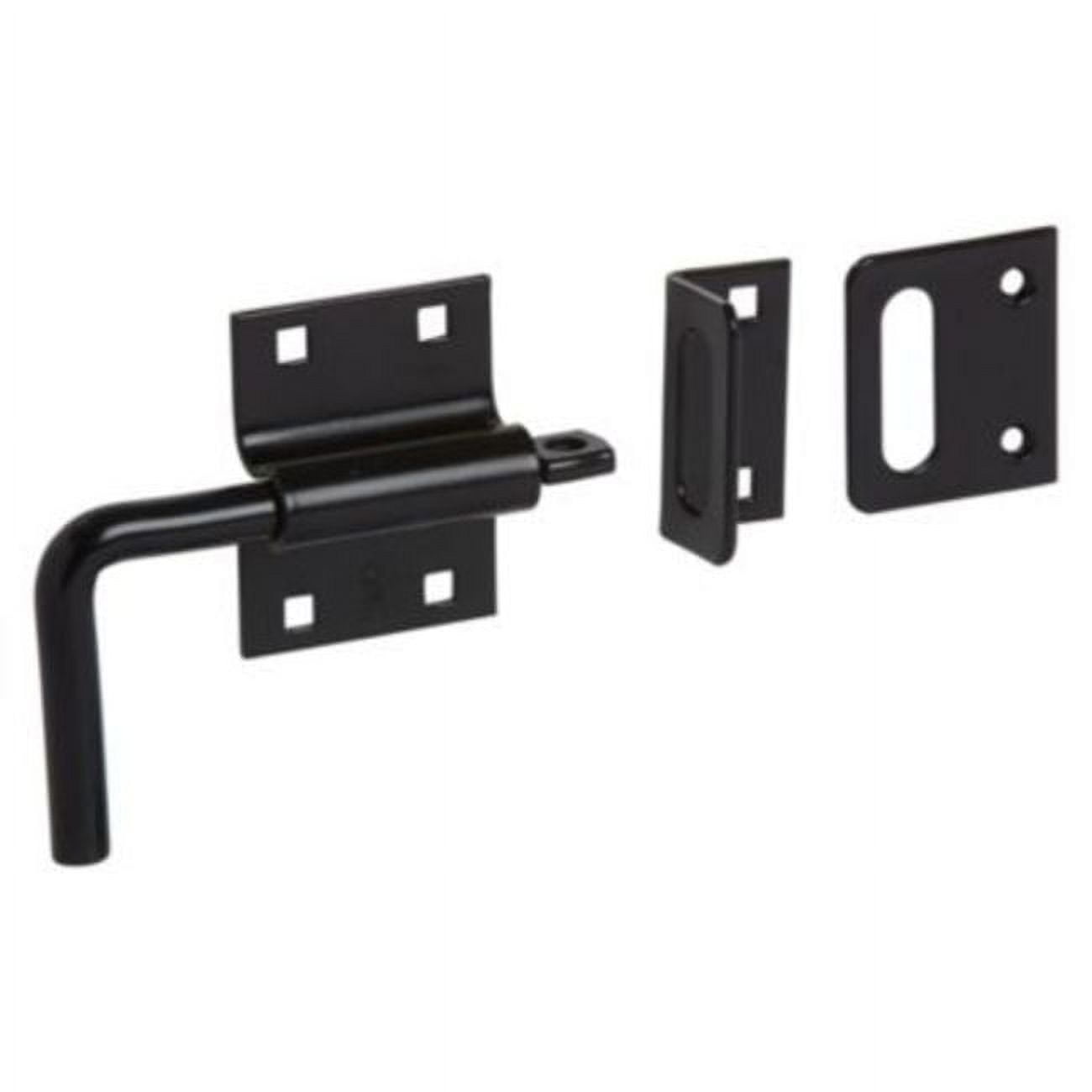 Black Heavy Duty Slide Bolt Gate Latch for Inswing and Outswing Gates
