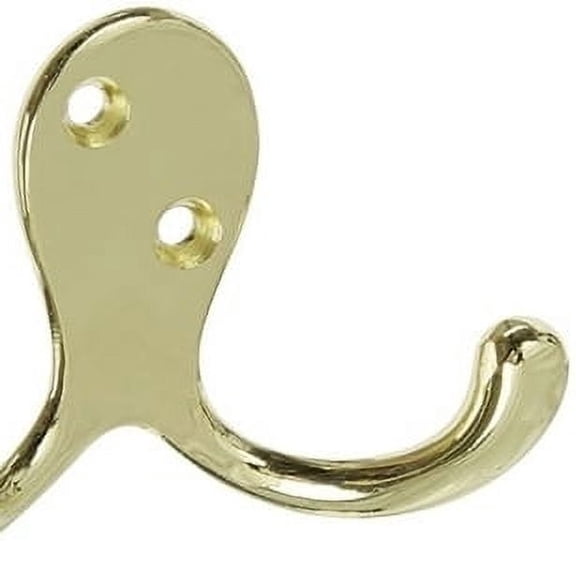 DOUBLE HOOK 3" BRASS
