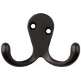 thumbnail image 1 of National Hardware Oil Rubbed Bronze Double Clothes Hook N830-153, 1 of 7