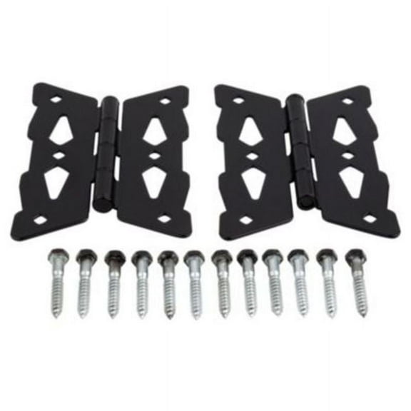 National Hardware - SPB8443 Deco Butterfly Hinges 2/pk - Black
