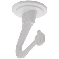 National Hardware Small Die-Cast White Metal 5.6 in. L Swag Hook 30 lb 2 pk