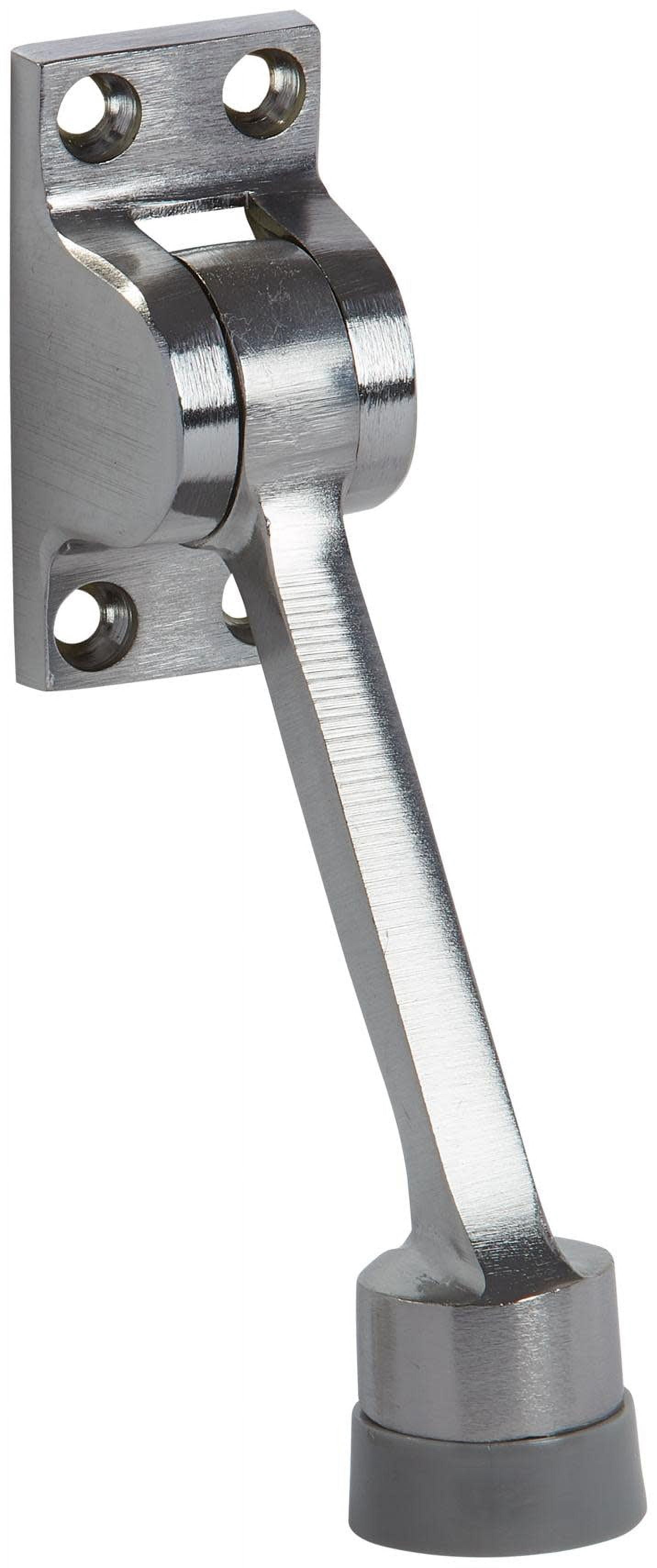 National Hardware Spb5878 4-3/4" Door Mounted Kick Door Stop - Chrome