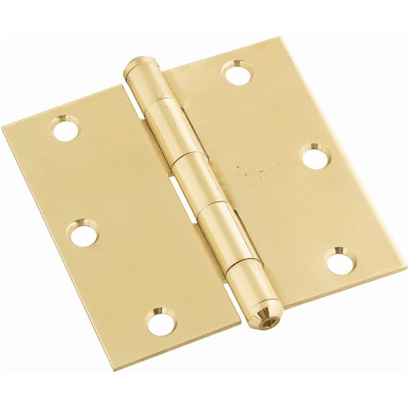 National Hardware Square Residential Solid Brass Door Hinge - Pack of 24