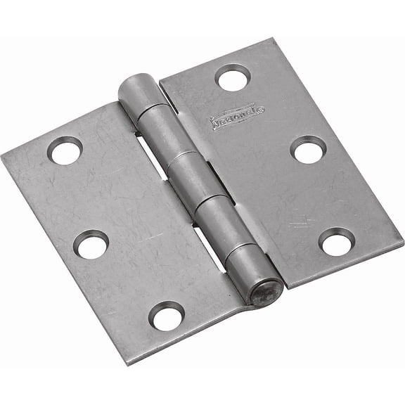 National Hardware Square Tight-Pin Broad Door Hinge - Pack of 6 Standard Mounting Hardware, Drop-In Replacement