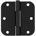 thumbnail image 1 of National Hardware Squeak Guard Hinges 5/8 In. Radius Round Corner 3-Pack in Matte Black, 1 of 7